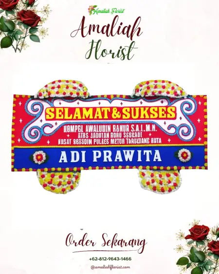Papan Bunga Ucapan Selamat Wameo